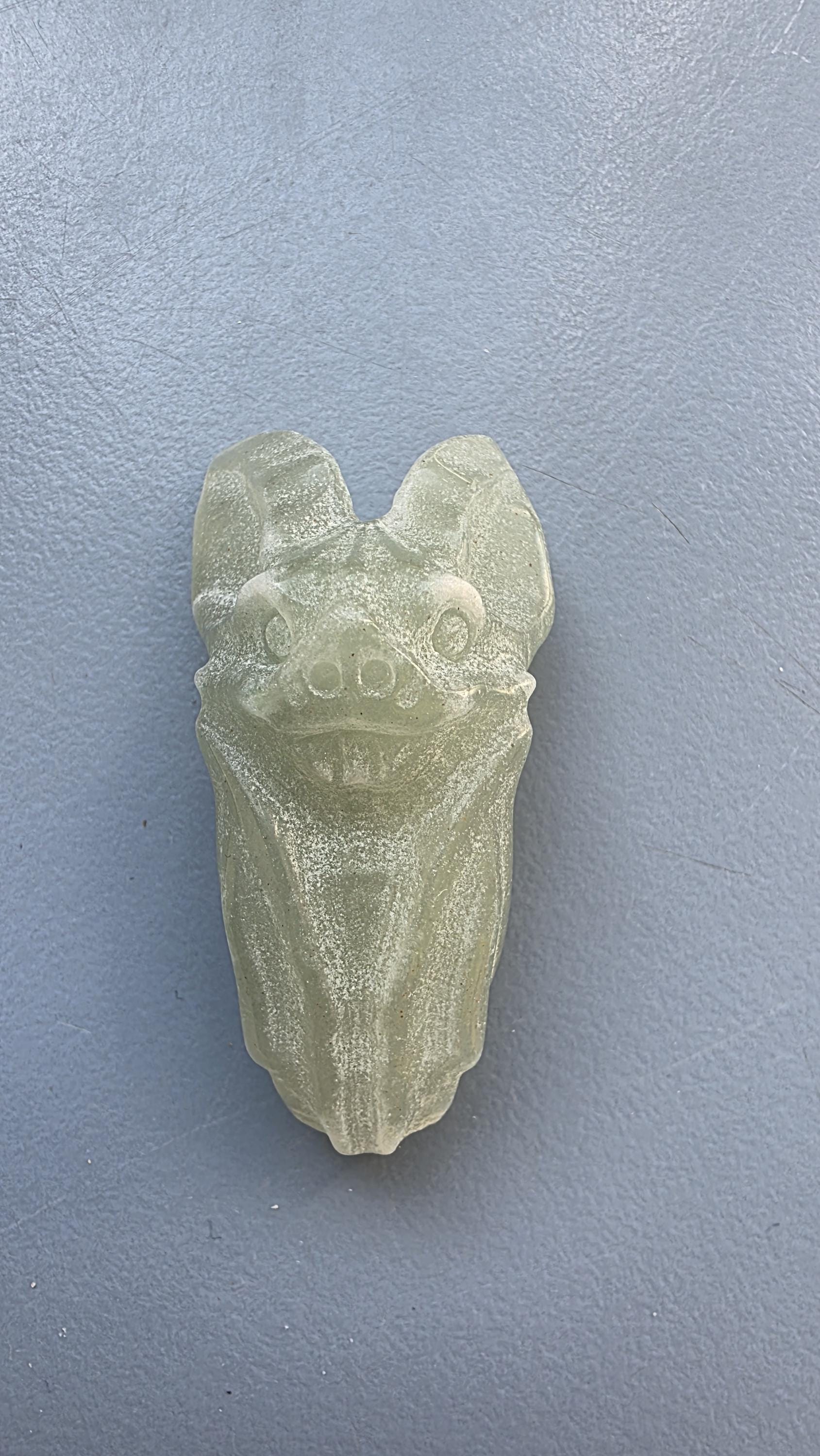 Small Crystal Bat Carvings ~ Rose Quartz ~ Green Aventurine ~ Tree Agate