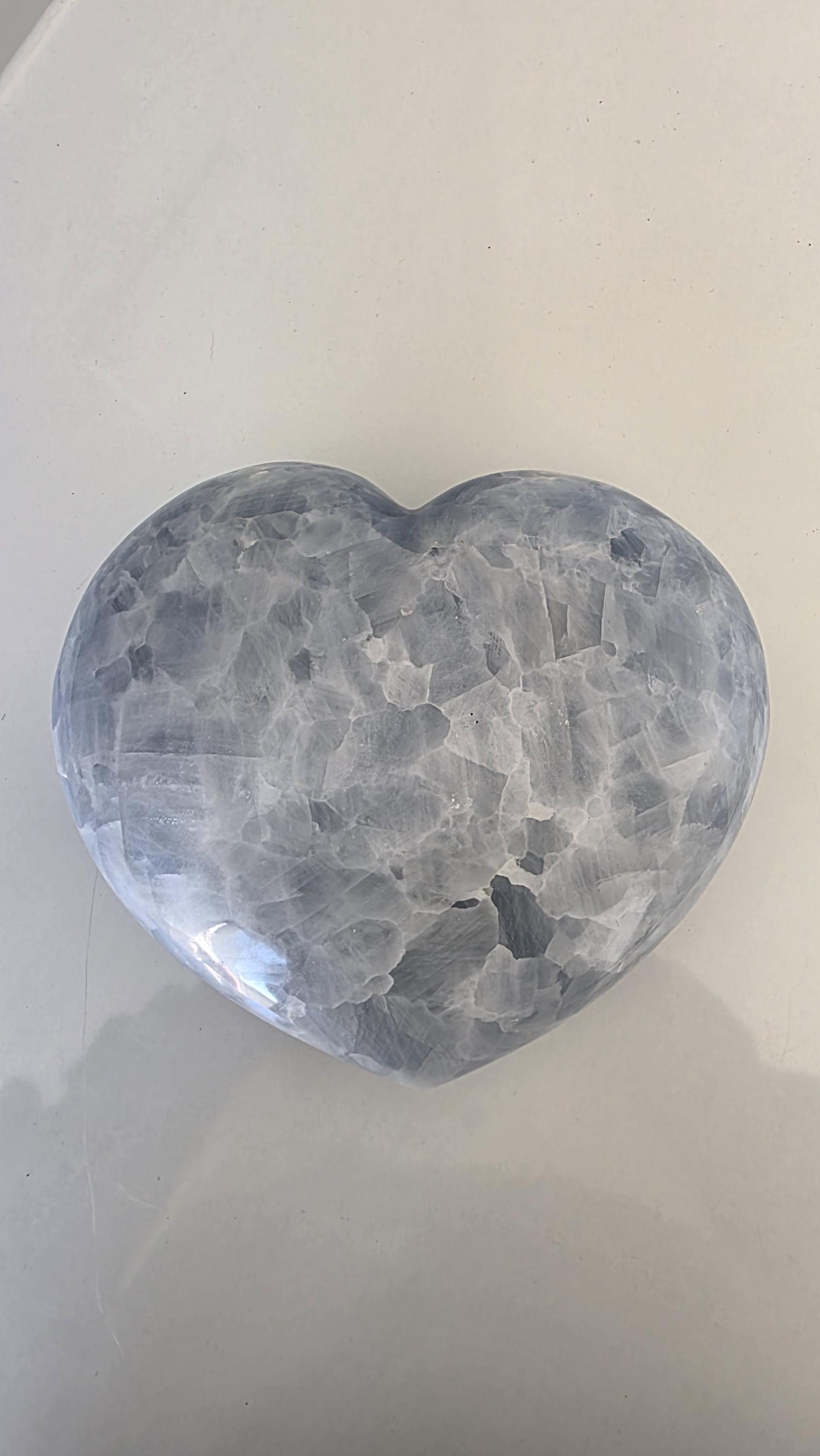 XL Statement Blue Calcite Heart ~ 2.9kgs