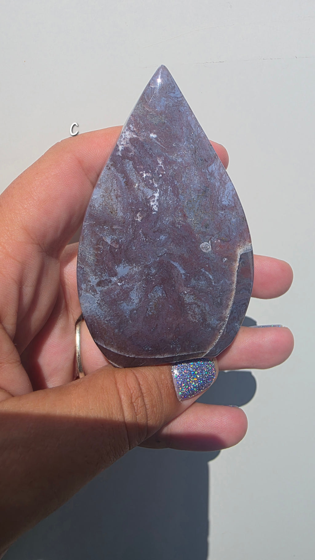 Natural Ocean Jasper Tear-drop Carving – Hand-Selected Pieces (small)