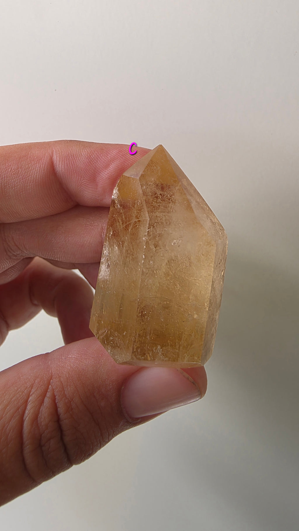 Polished natural citrine small points