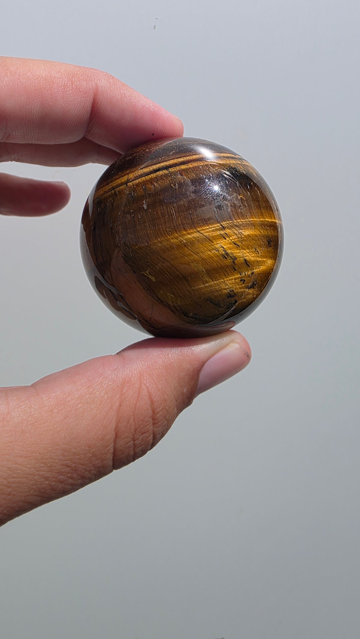 Natural Tiger’s Eye Crystal Sphere (5cm)