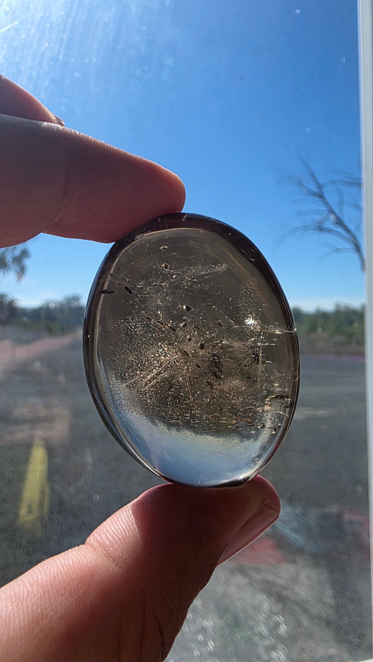 Smokey Quartz Palm Stones – (Intuitively Chosen)