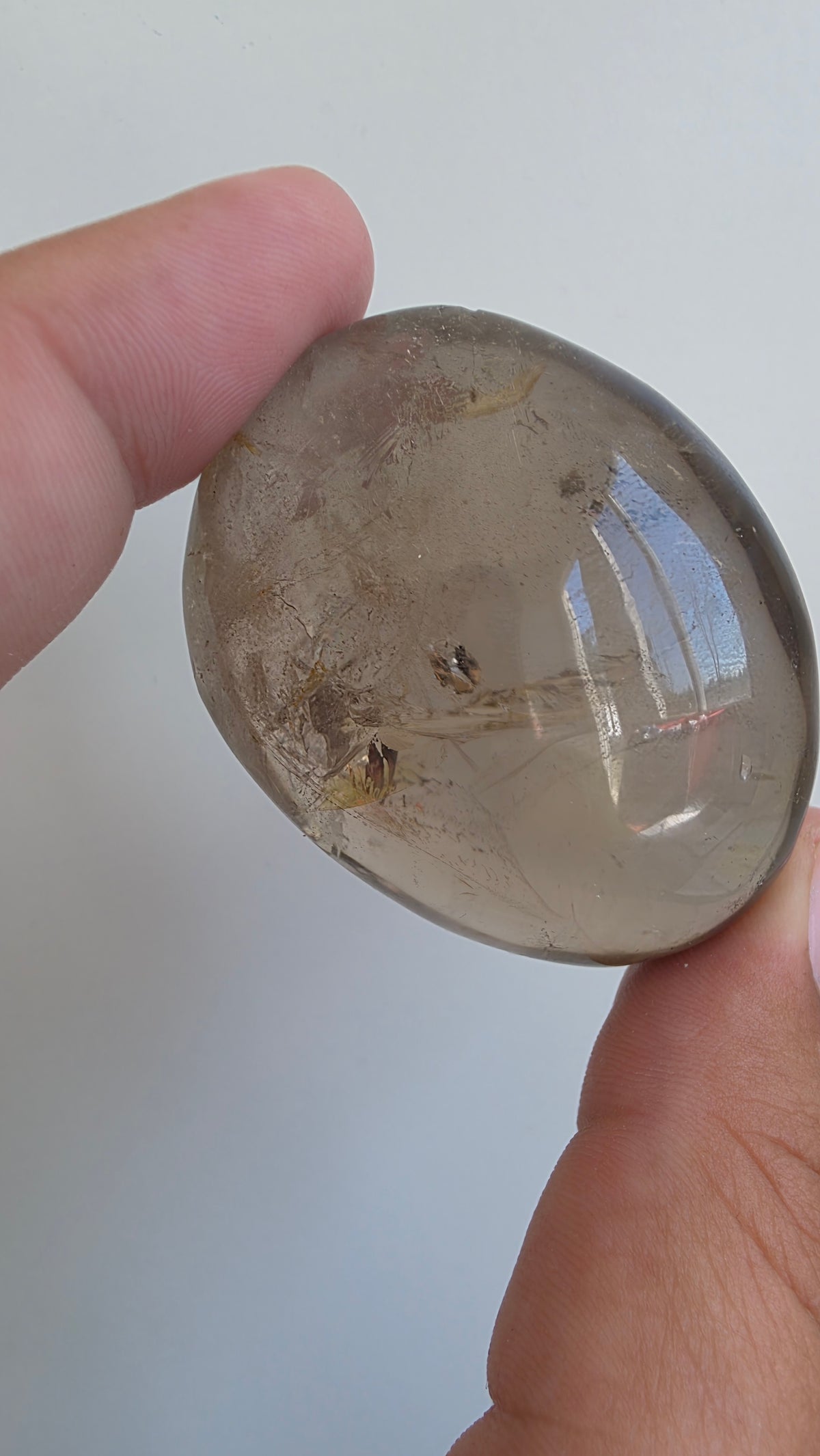 Smokey Quartz Palm Stones – (Intuitively Chosen)