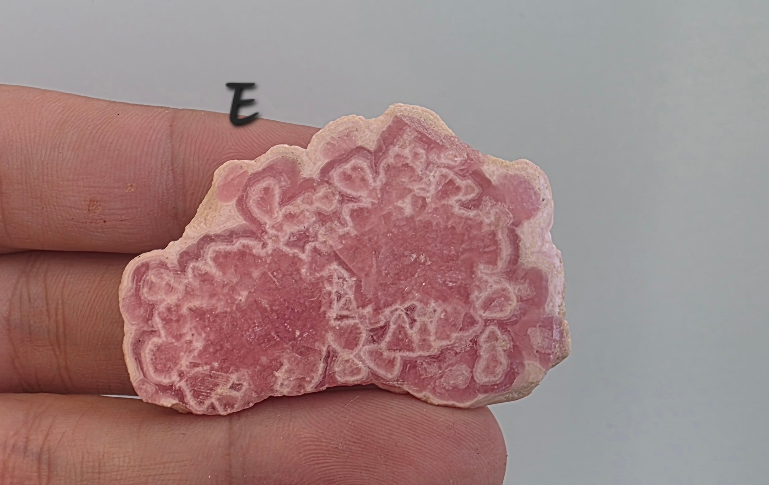 Rhodochrosite Slab from Capillitas Mine, Argentina – Half Polished Crystal Slice