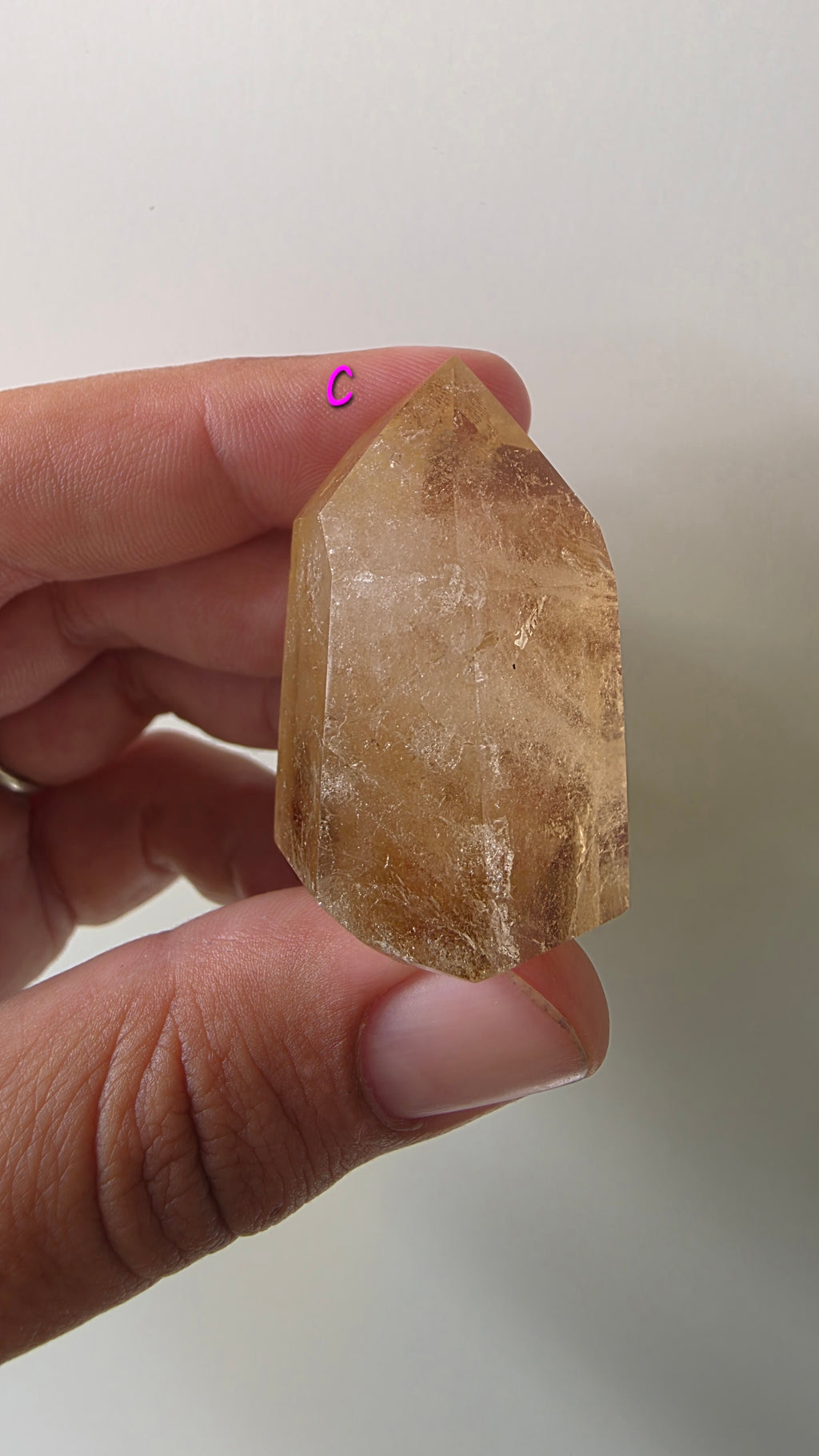Polished natural citrine small points