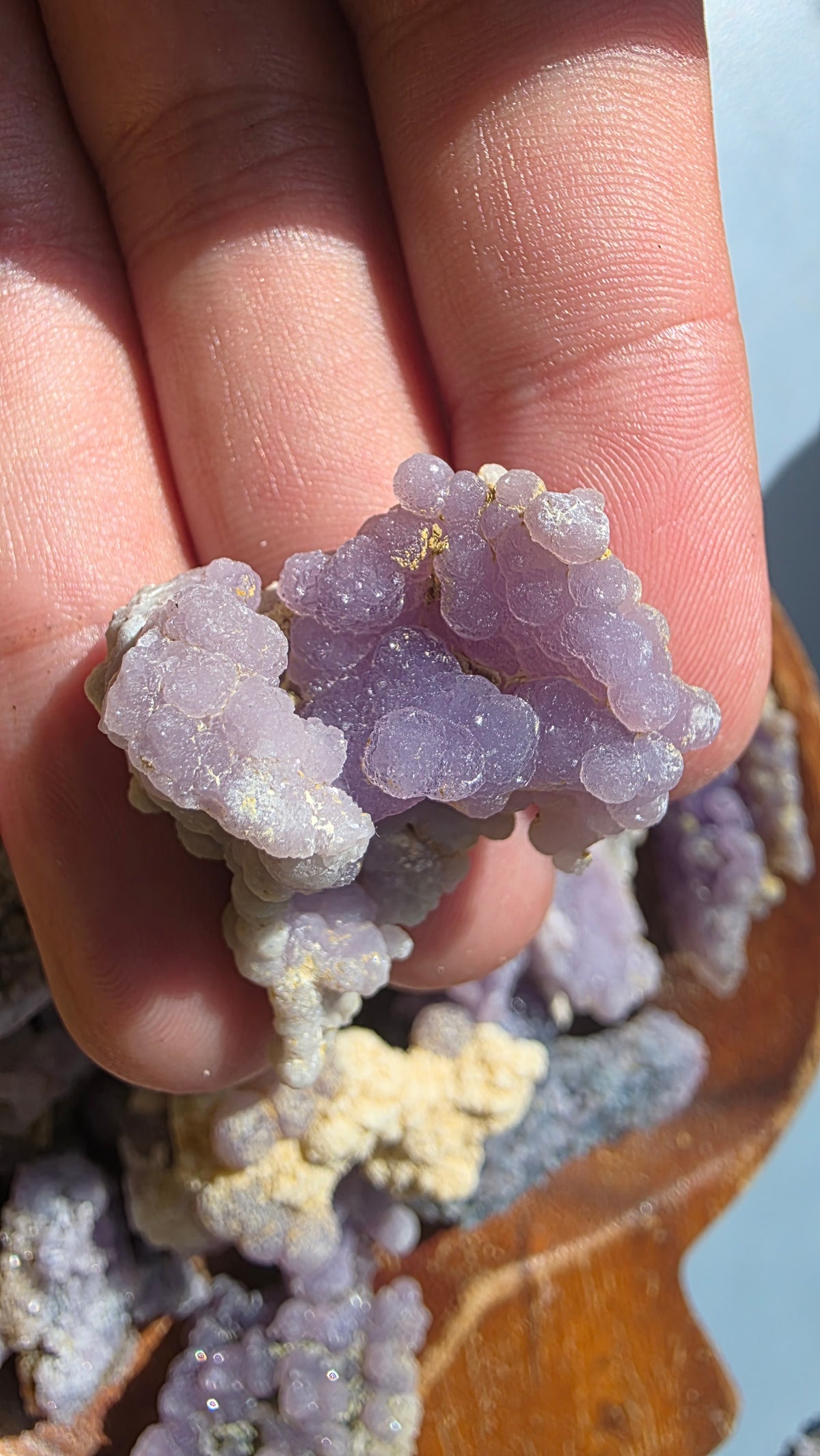 Mini Raw Grape Agate Clusters – Intuitively Chosen