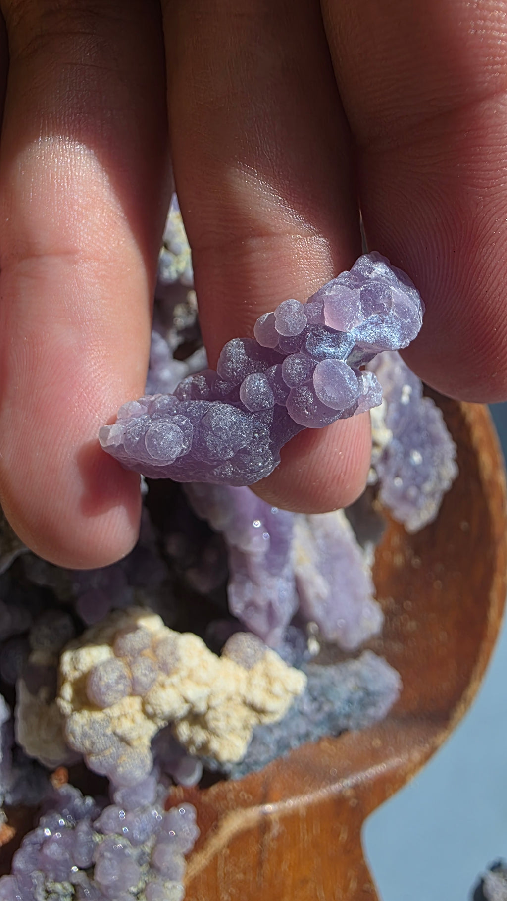 Mini Raw Grape Agate Clusters – Intuitively Chosen