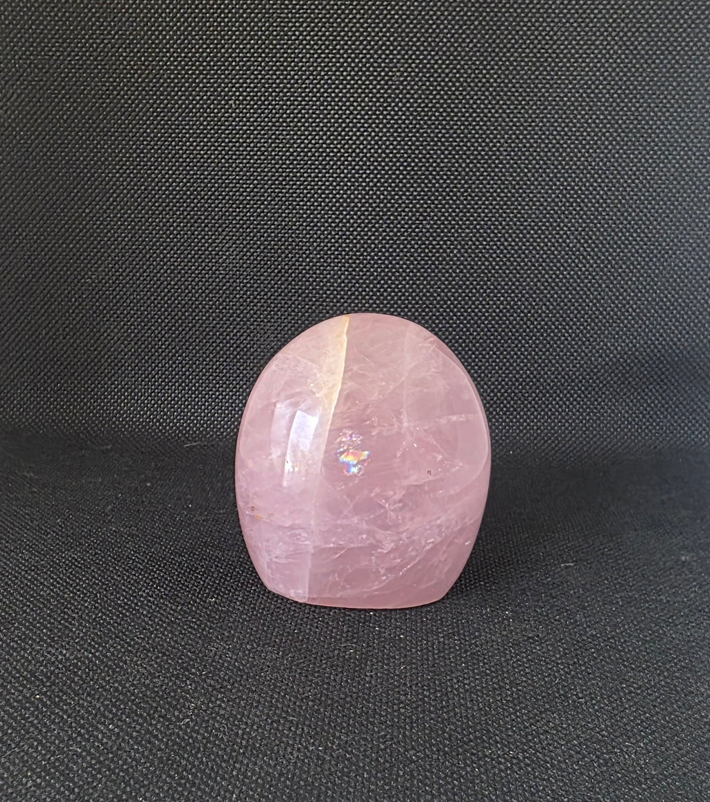Polished Rose Quartz Freeform Crystal - Pocket Standing Stone (167g)