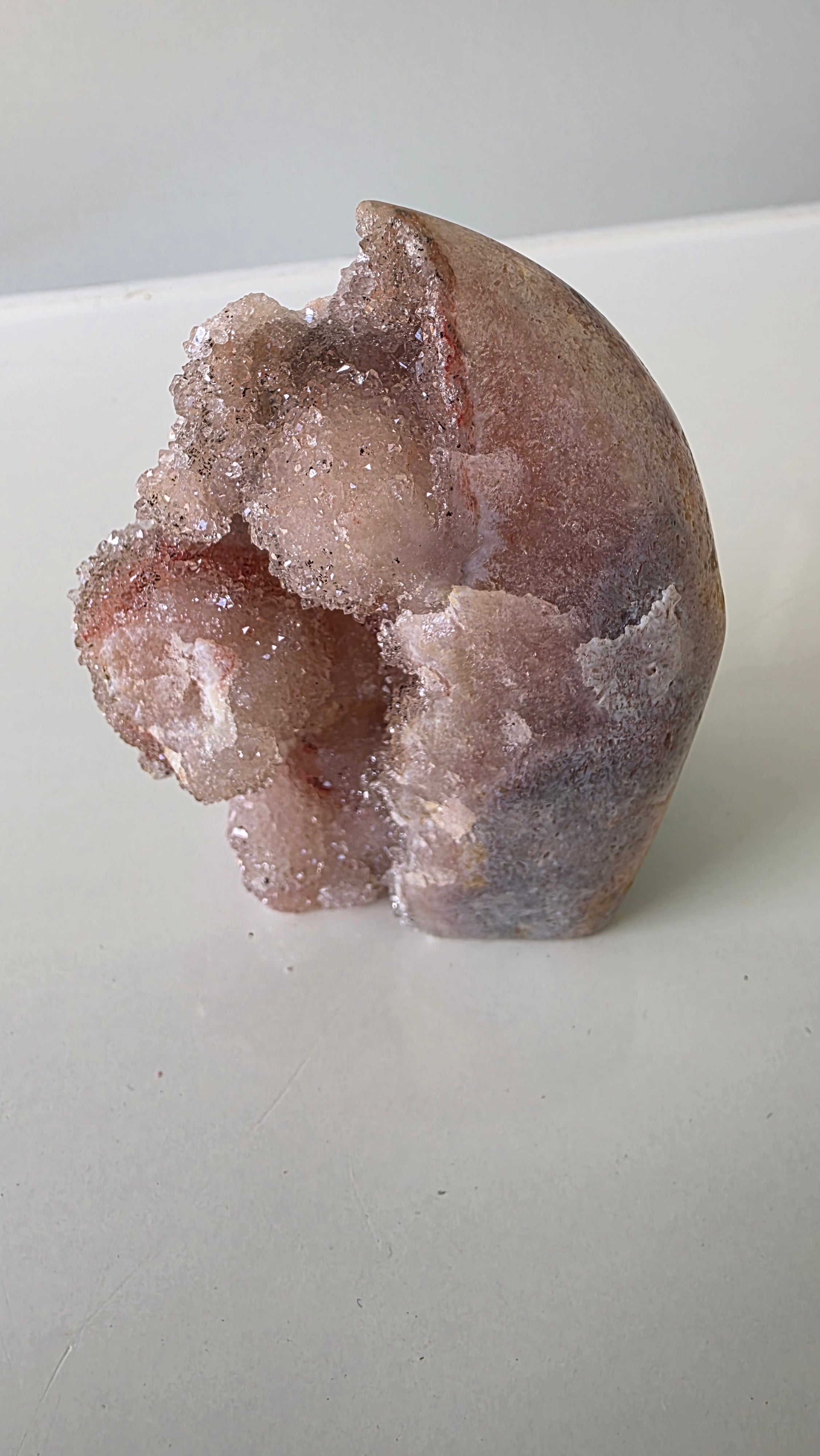 Captivating Brazilian Pink Amethyst Freeform Crystal (239g)