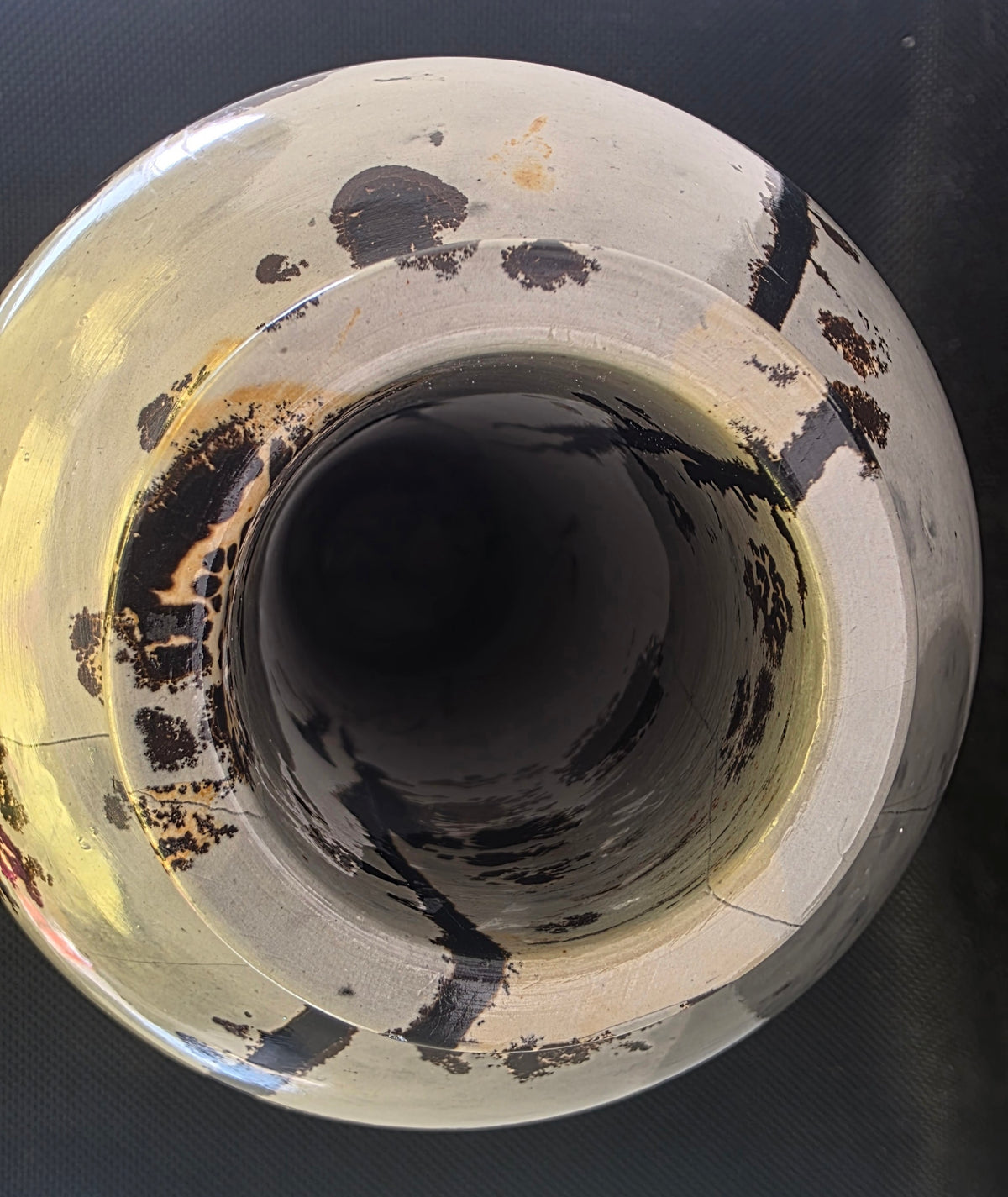 Scenic Dendritic Picture Jasper Carved Stone Vase