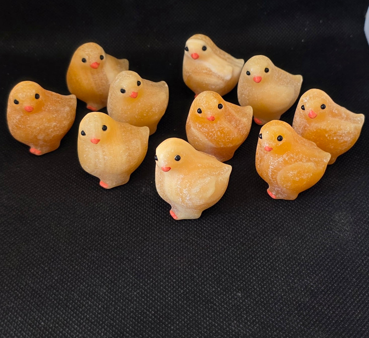 Mini Orange Calcite Chicken Carving – Intuitively Chosen (3.5cm x 3cm)