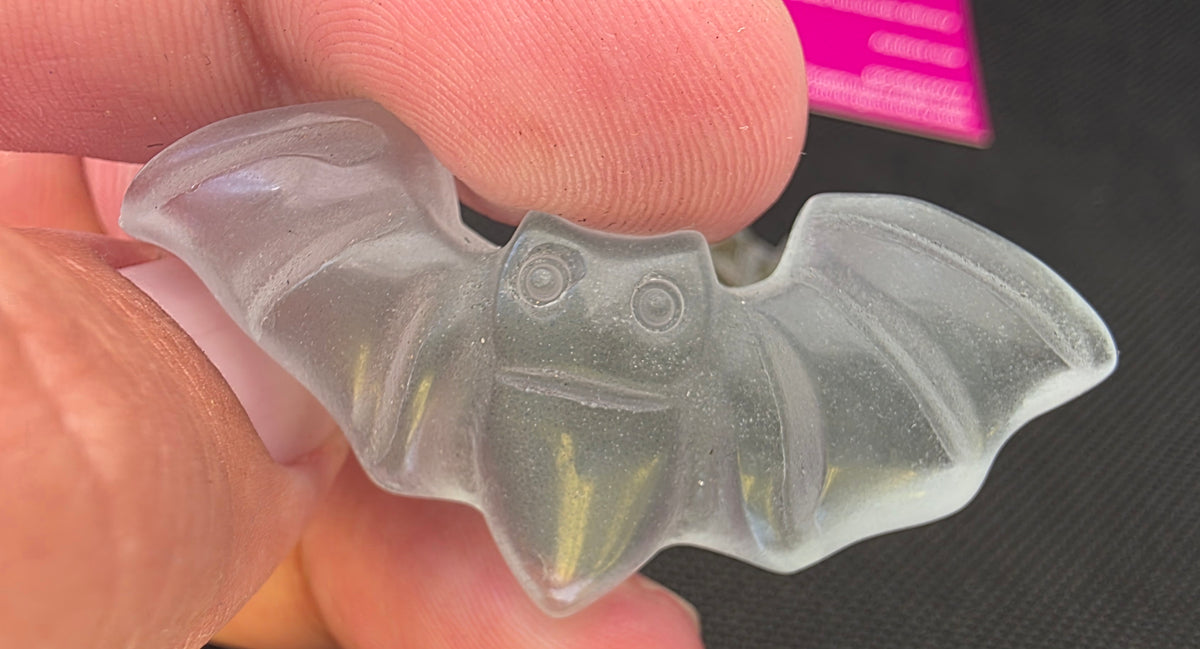 Mini Crystal Bats – Hand-Carved Pocket Crystals