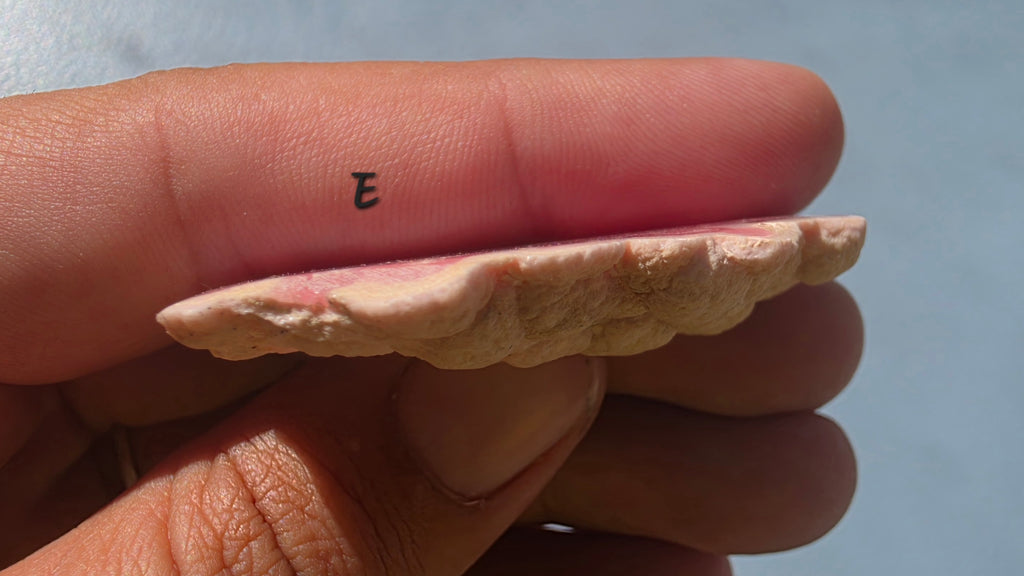 Rhodochrosite Slab from Capillitas Mine, Argentina – Half Polished Crystal Slice