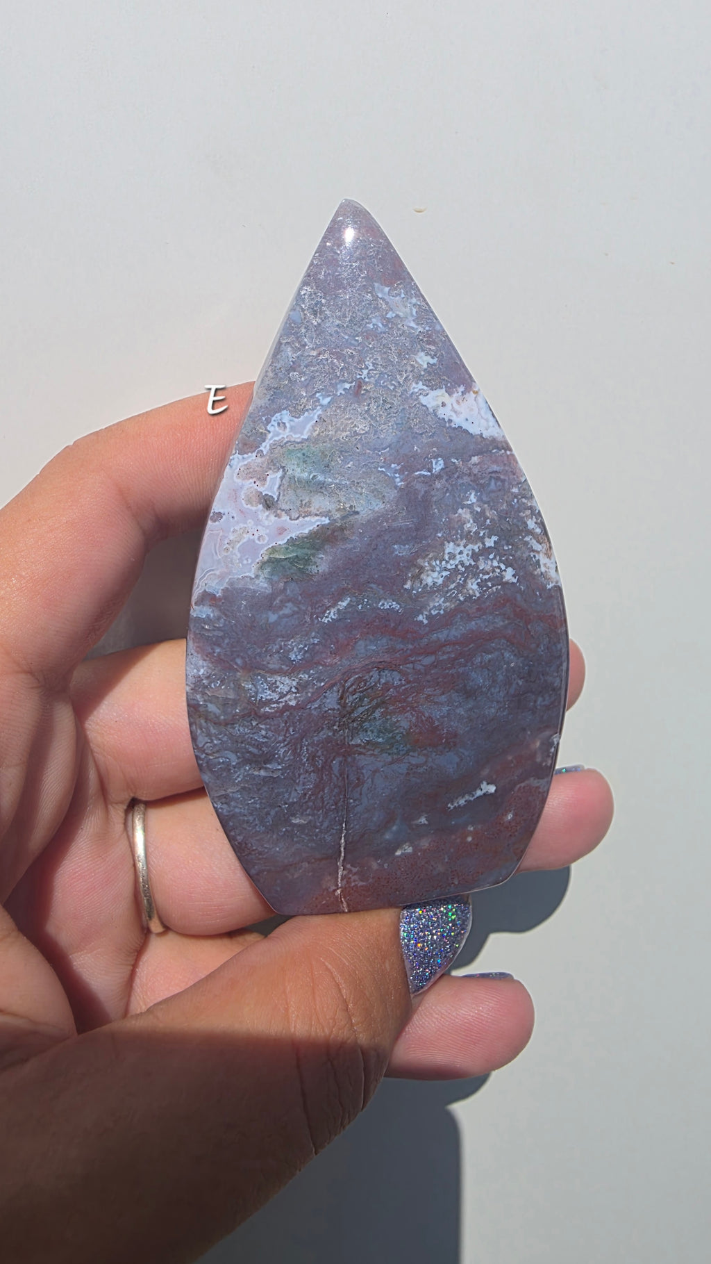 Natural Ocean Jasper Tear-drop Carving – Hand-Selected Pieces (small)