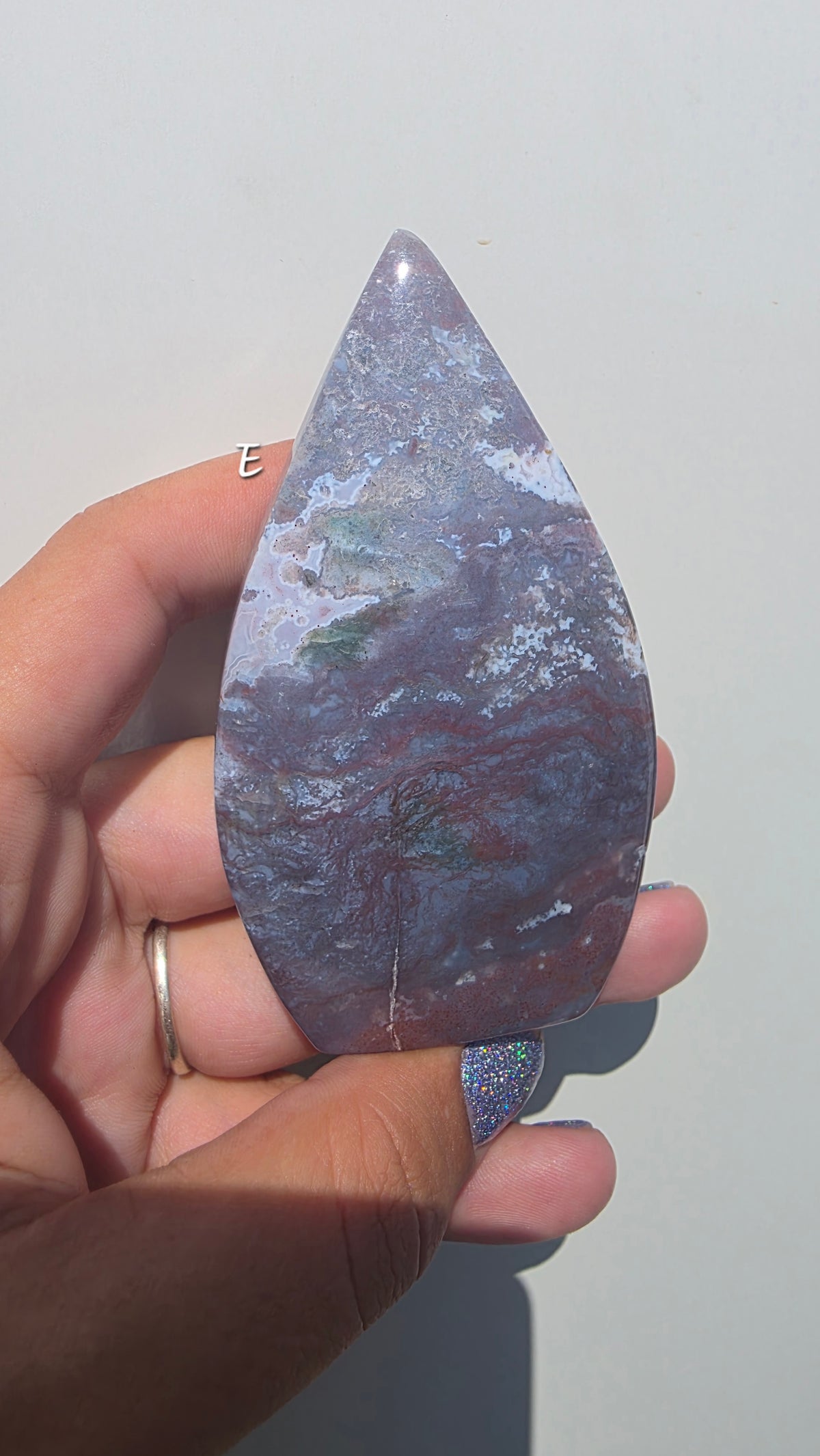 Natural Ocean Jasper Tear-drop Carving – Hand-Selected Pieces (small)