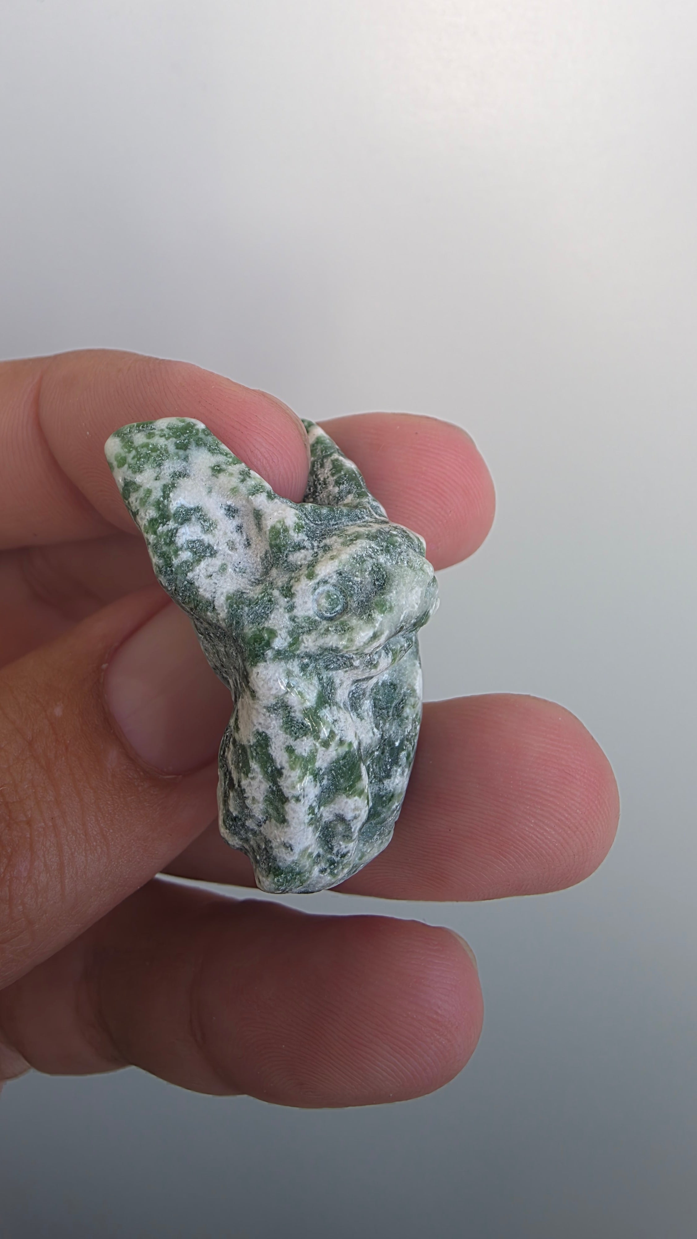 Small Crystal Bat Carvings ~ Rose Quartz ~ Green Aventurine ~ Tree Agate