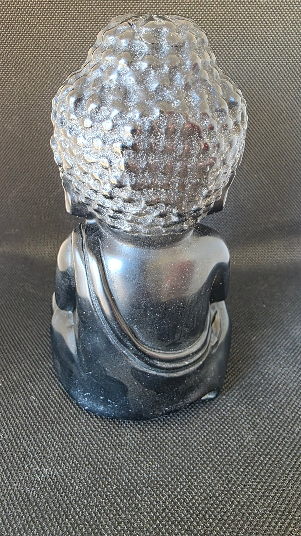 Large Natural Black Obsidian Baby Buddha Crystal Carving – 982g