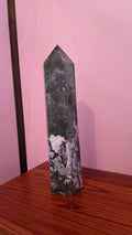 Large Statement Moss Agate Crystal Tower – 53cm (11.8kg)