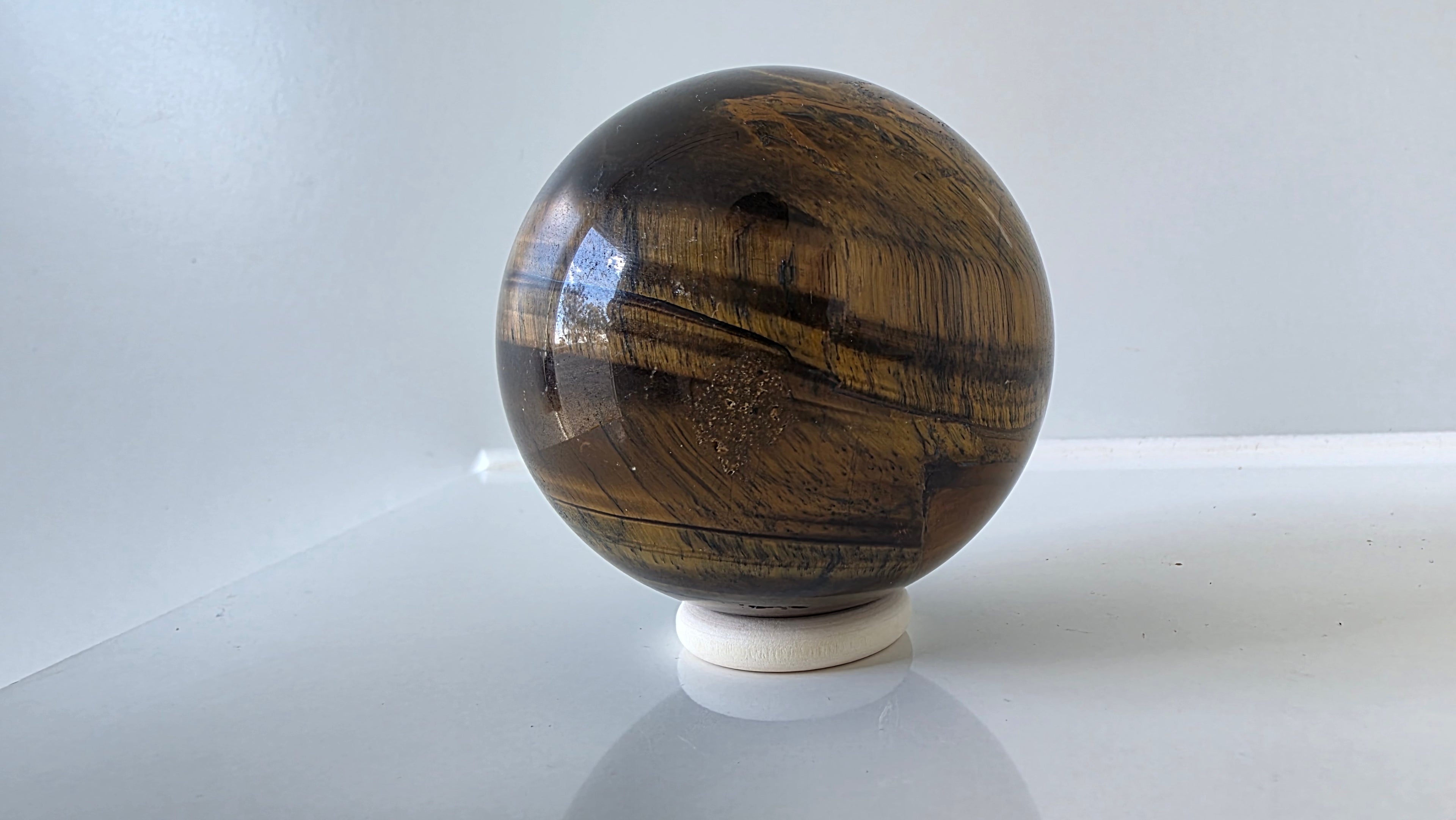 Natural Tiger’s Eye Crystal Sphere (62mm)