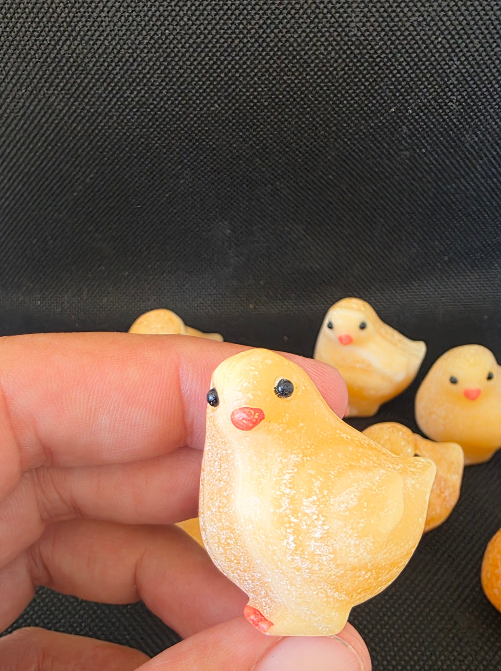 Mini Orange Calcite Chicken Carving – Intuitively Chosen (3.5cm x 3cm)