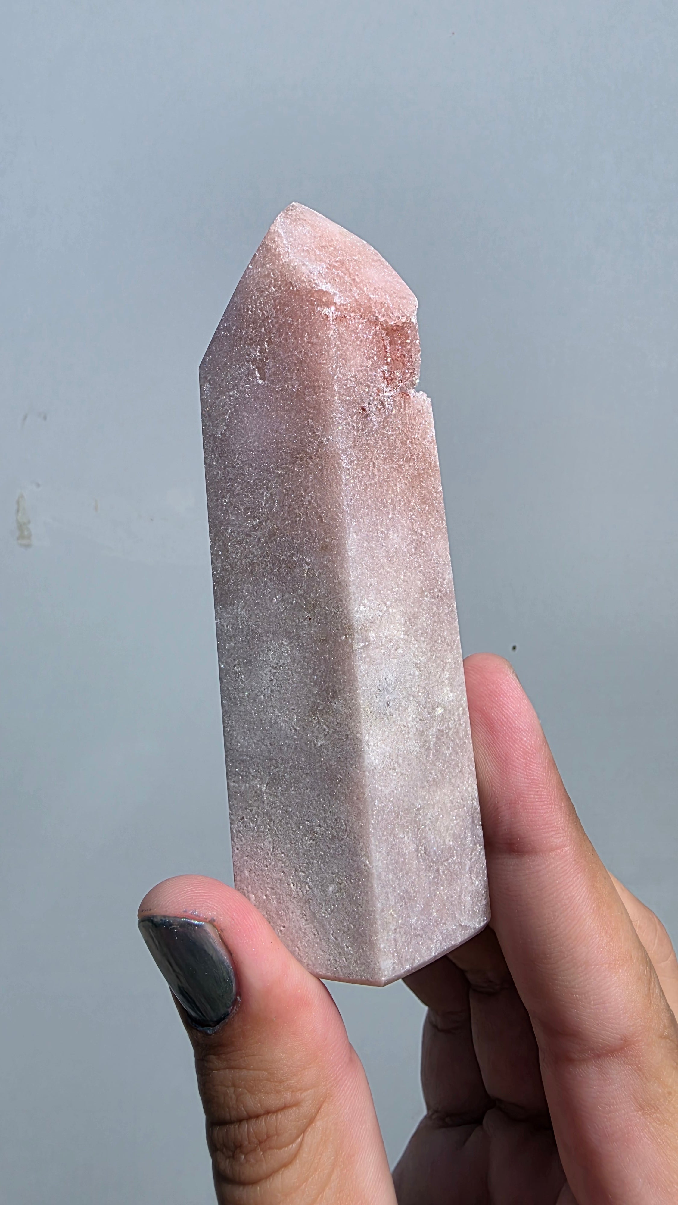 Natural Pink Amethyst Crystal Tower Point – Choose Your Unique Piece