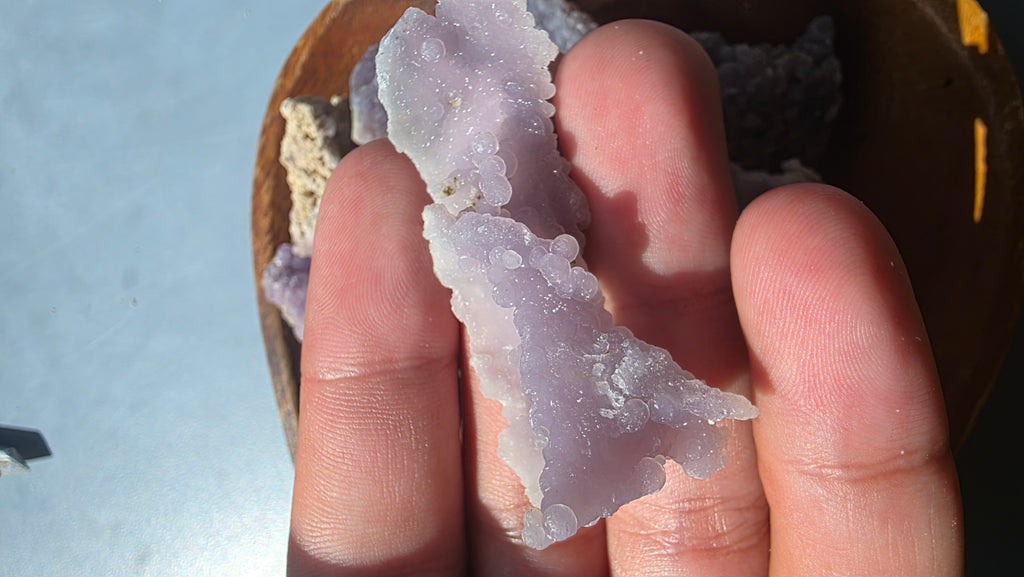 Mini Raw Grape Agate Clusters – Intuitively Chosen