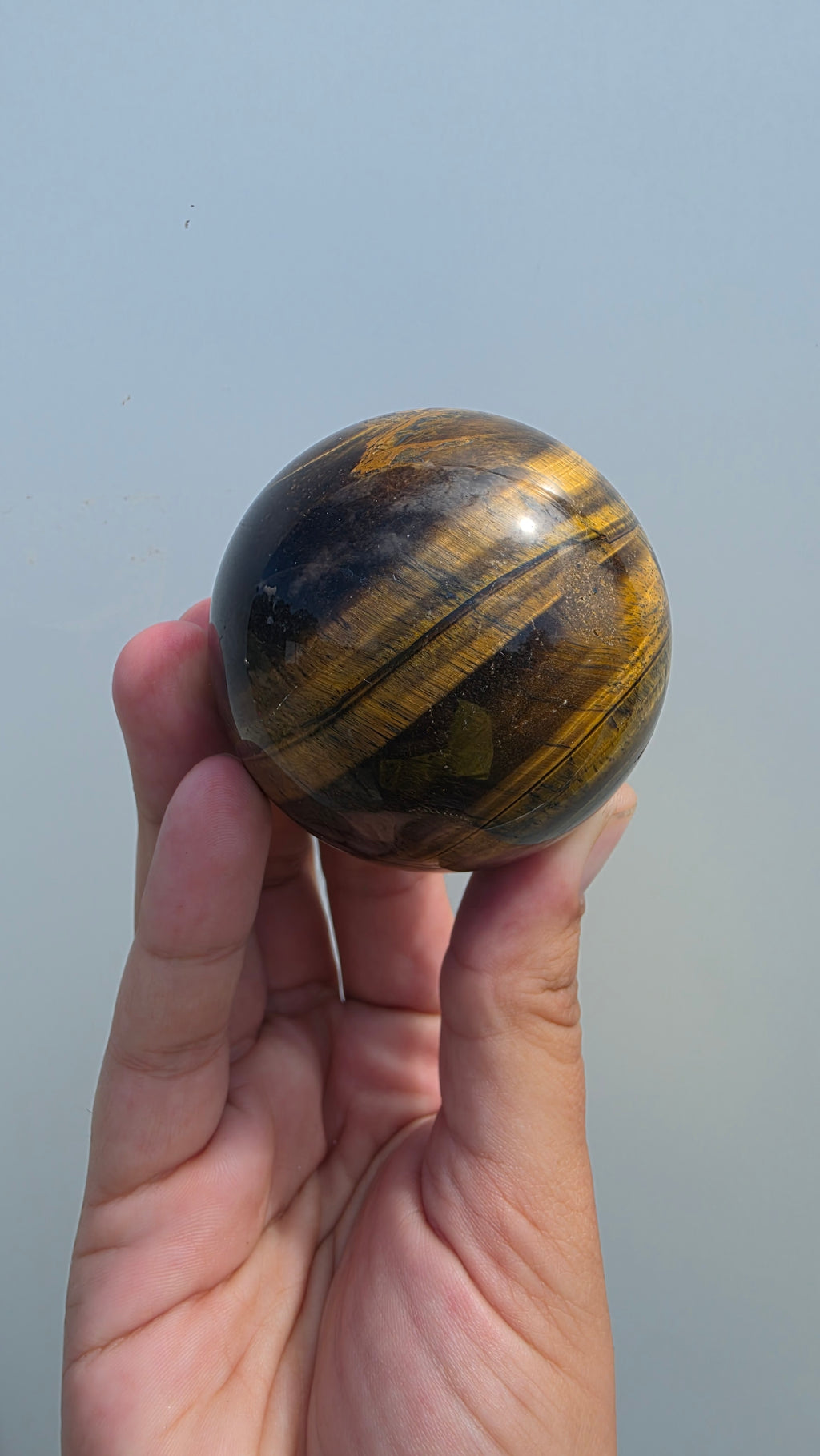 Natural Tiger’s Eye Crystal Sphere (62mm)