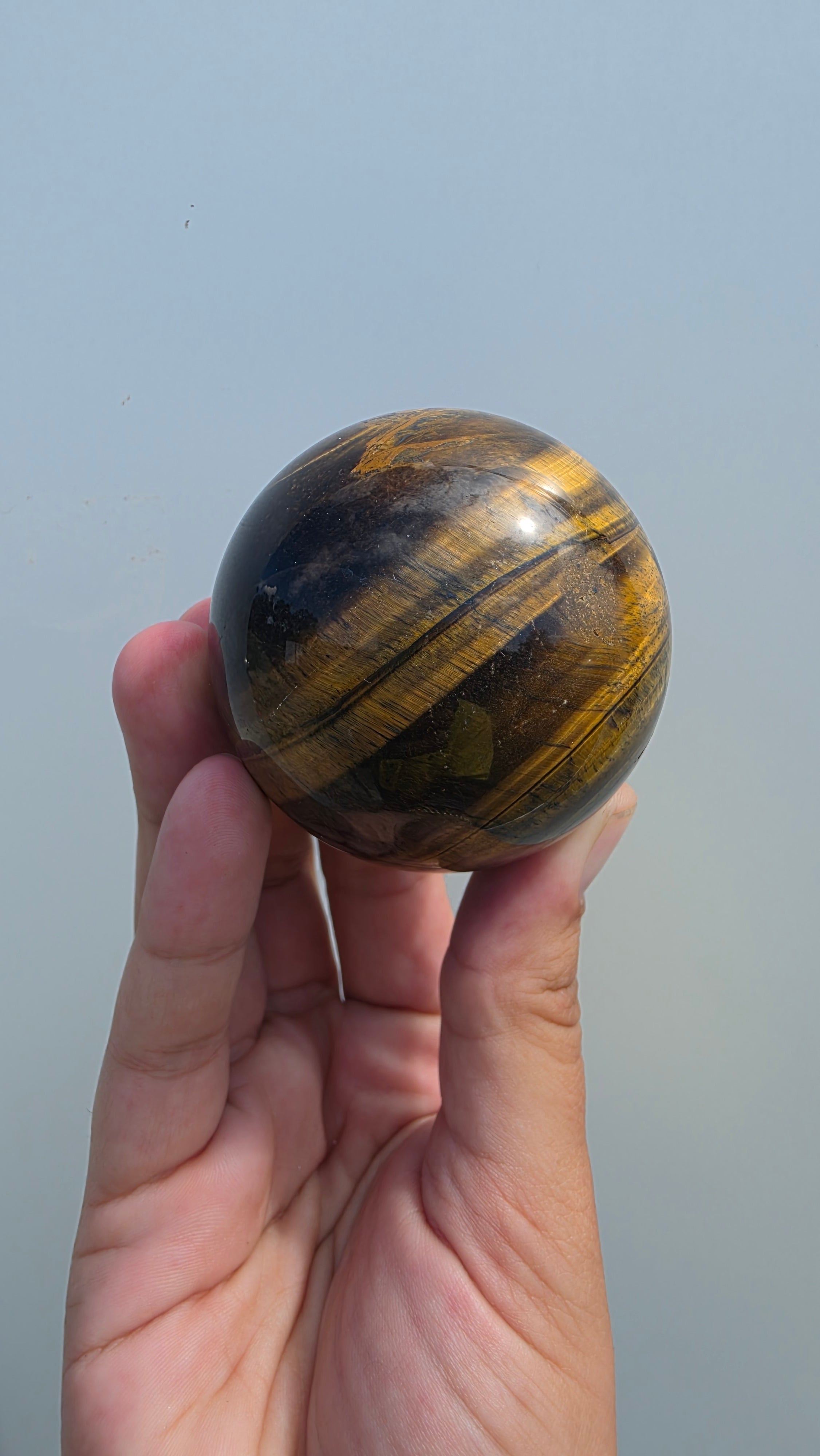 Natural Tiger’s Eye Crystal Sphere (62mm)