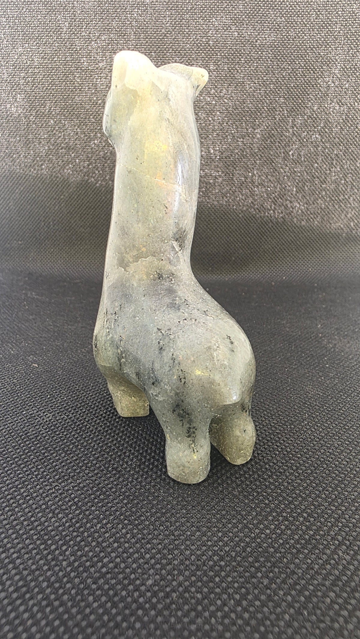Hand-Carved Crystal Giraffes – Natural Gemstone Animal Totem