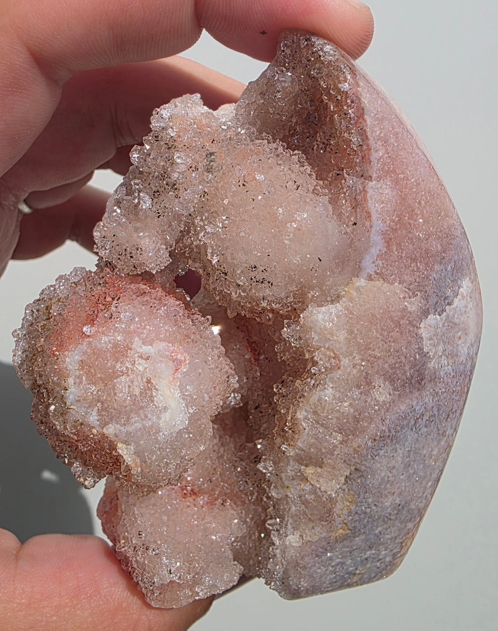 Captivating Brazilian Pink Amethyst Freeform Crystal (239g)