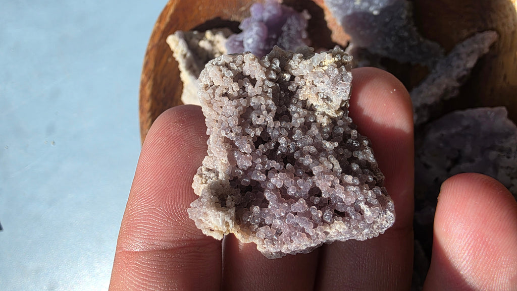 Mini Raw Grape Agate Clusters – Intuitively Chosen