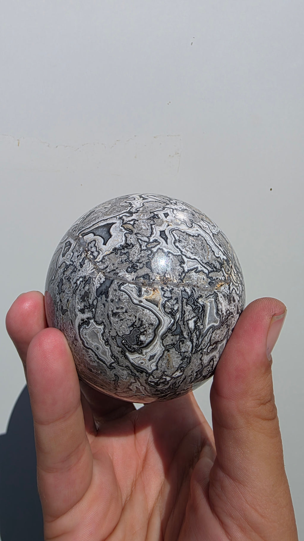 Natural Picasso Jasper Crystal Sphere - 7.5cm / 714g