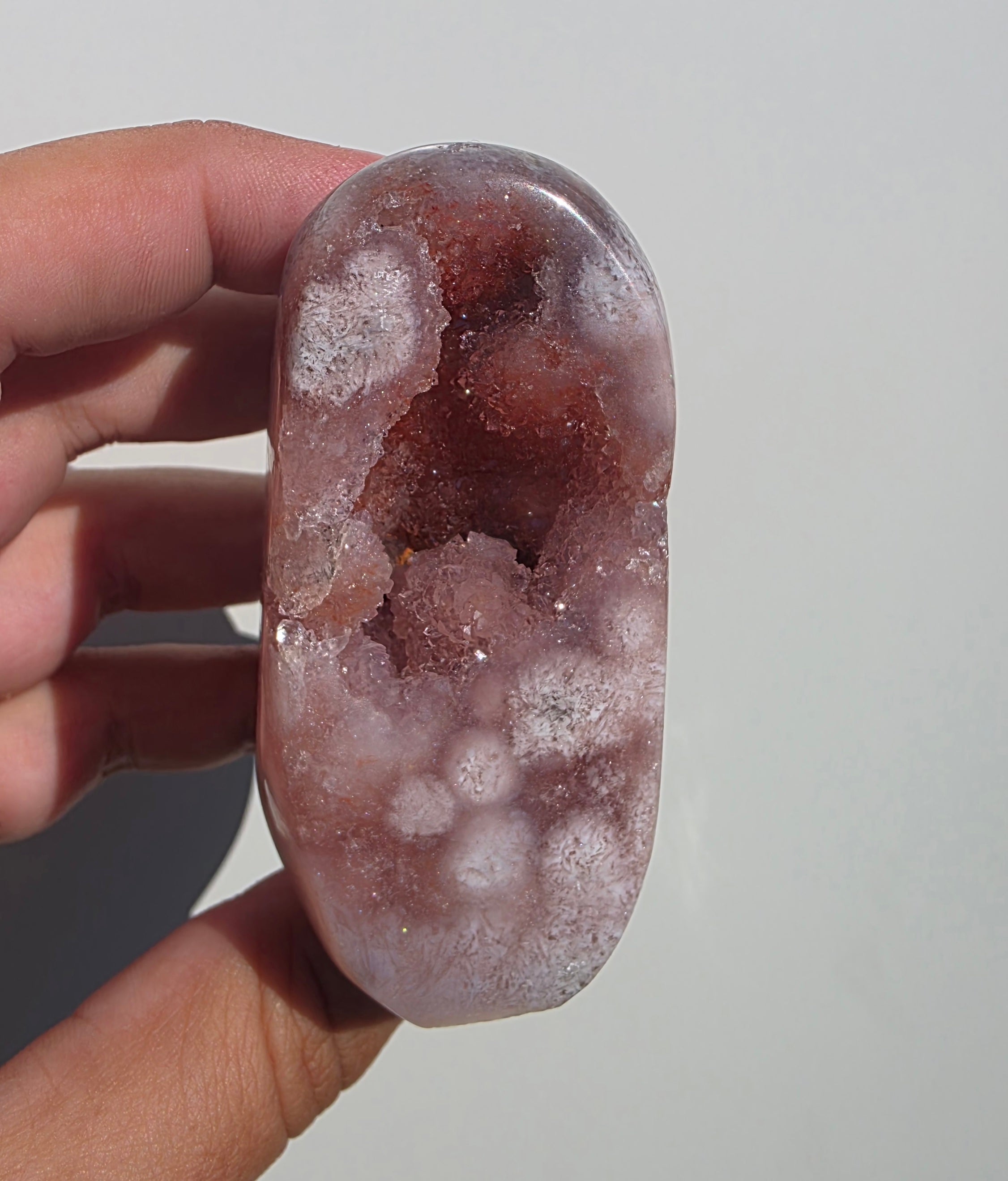 Sparkling Pink Amethyst Freeform Geode