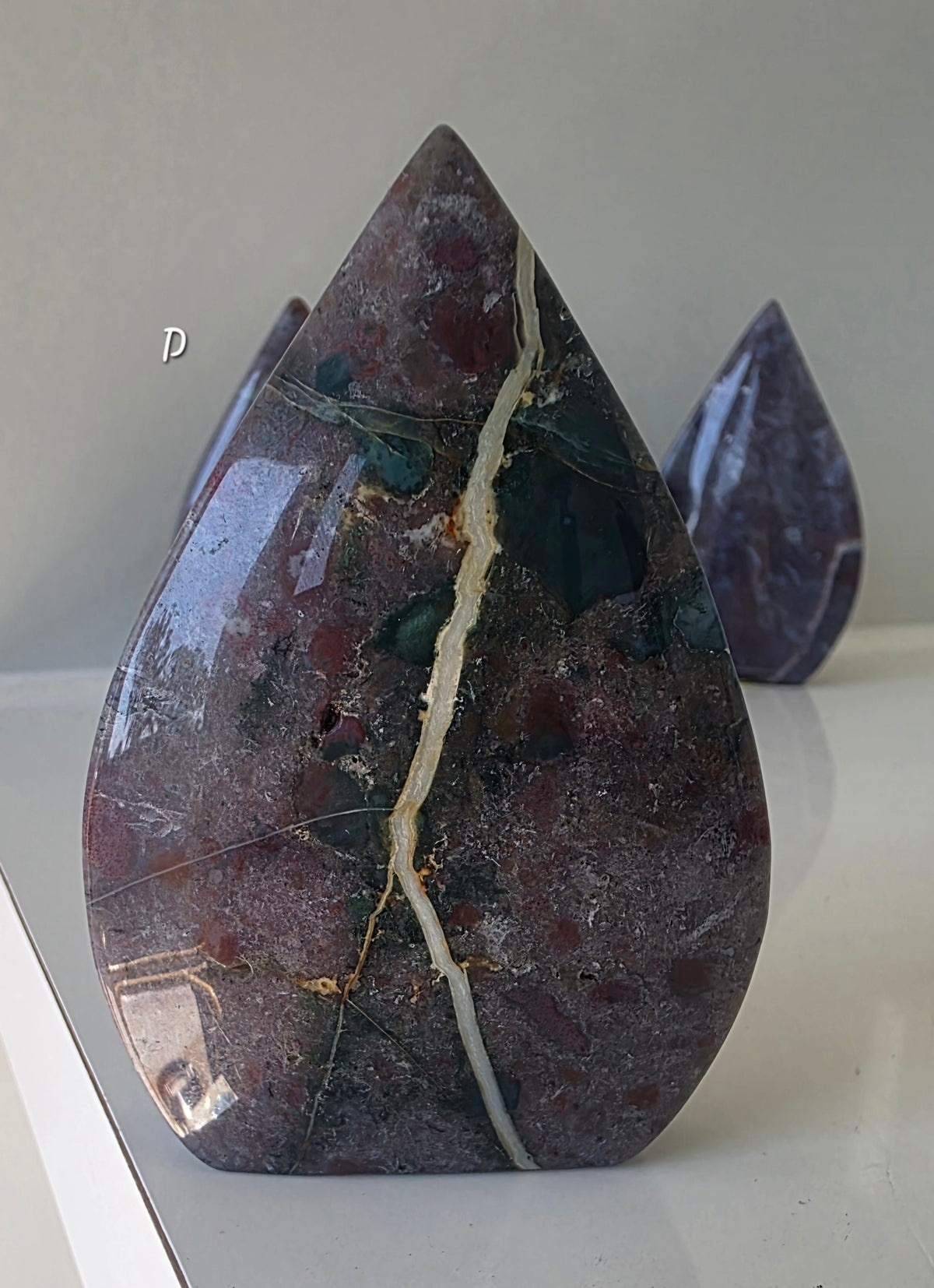 Natural Ocean Jasper Tear-drop Carving – Hand-Selected Pieces (small)