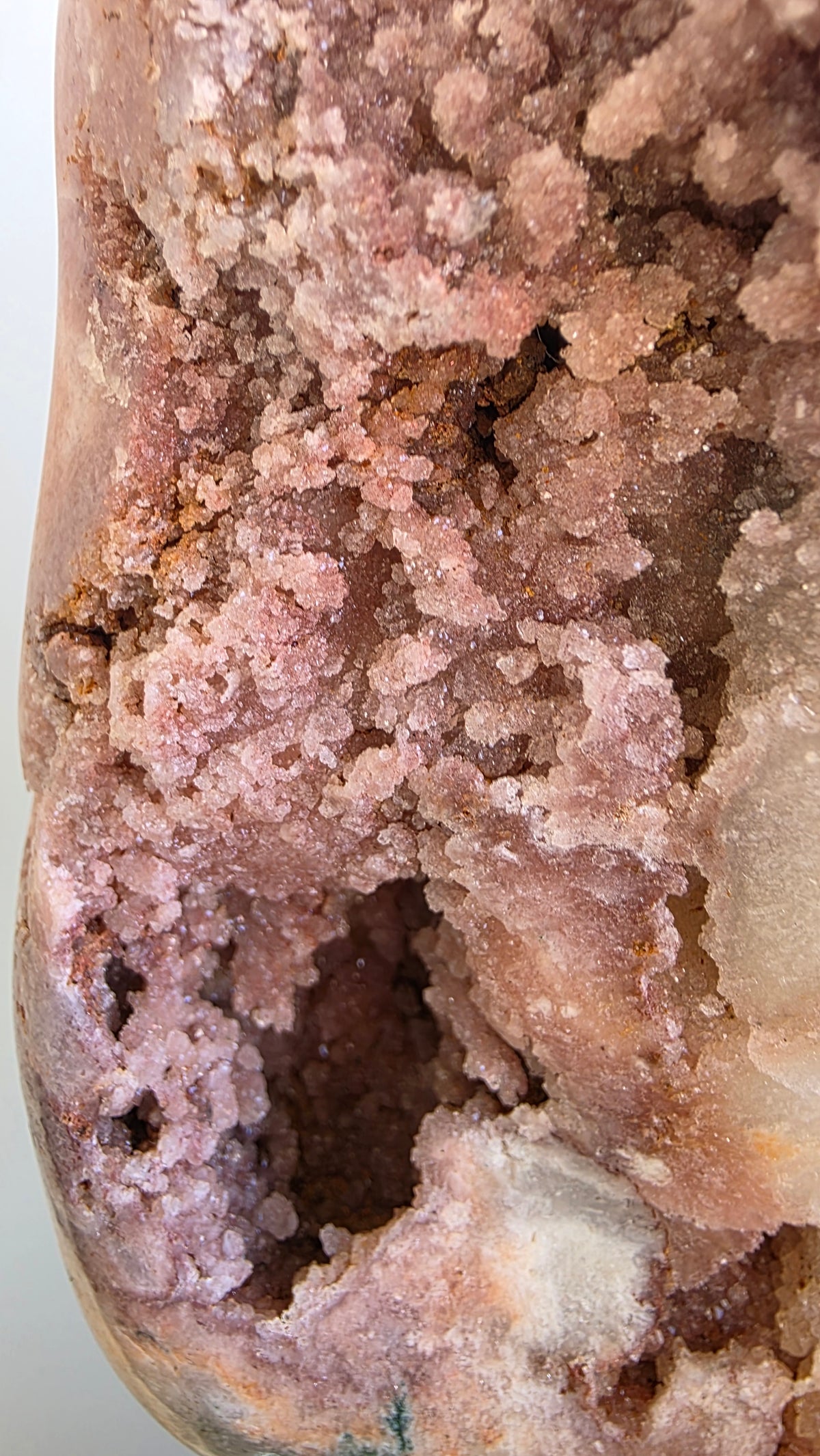 Natural Pink Amethyst Freeform Specimen with Deep Druzy Pocket – Ethically Sourced from Brazil (433g)