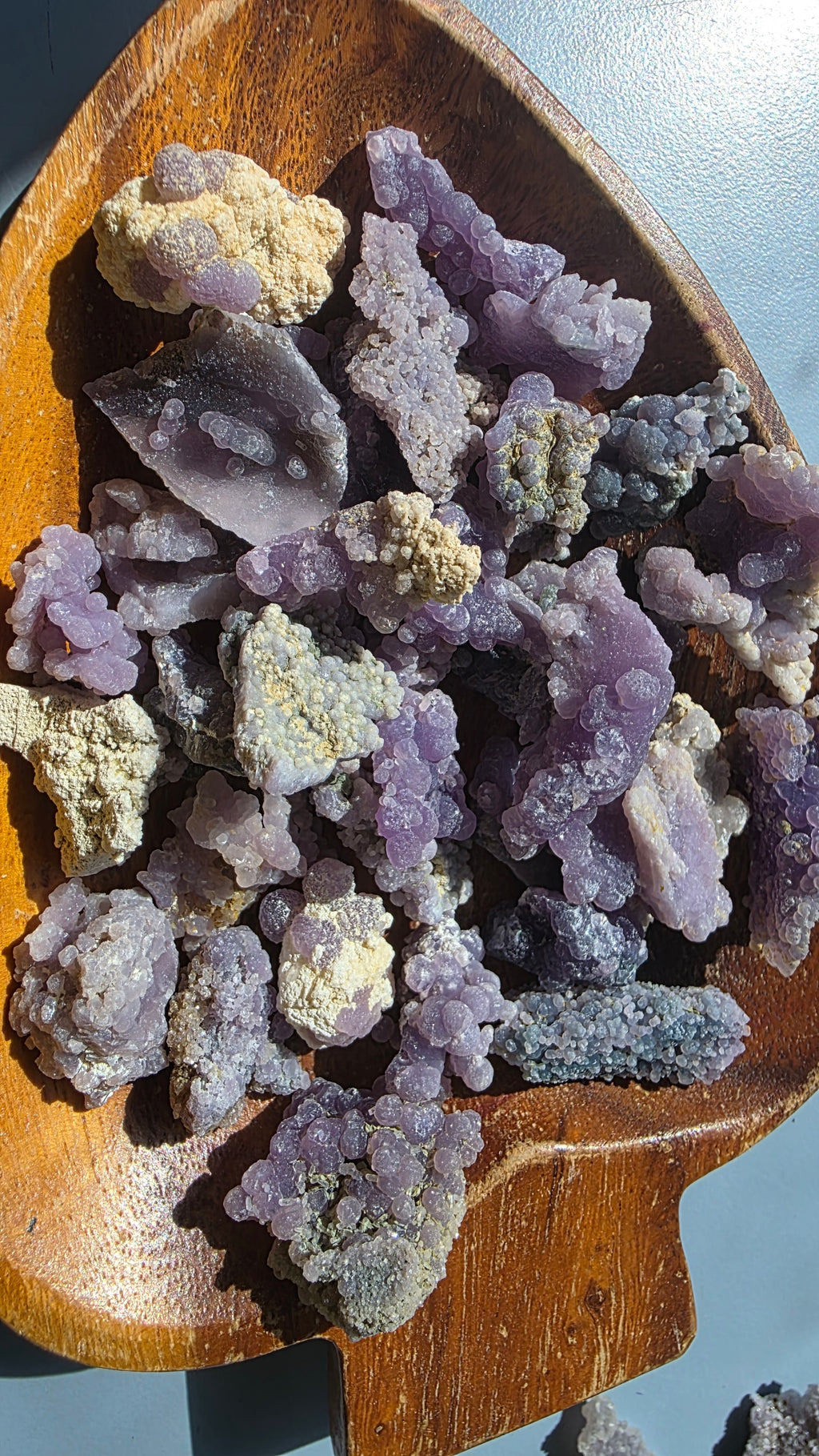 Mini Raw Grape Agate Clusters – Intuitively Chosen