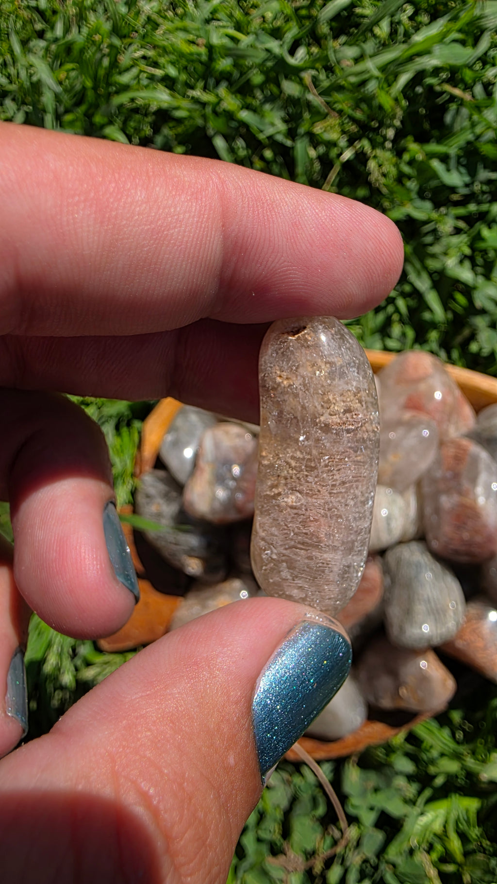 Natural Thousand Layer Quartz Tumblestones – Intuitively Chosen