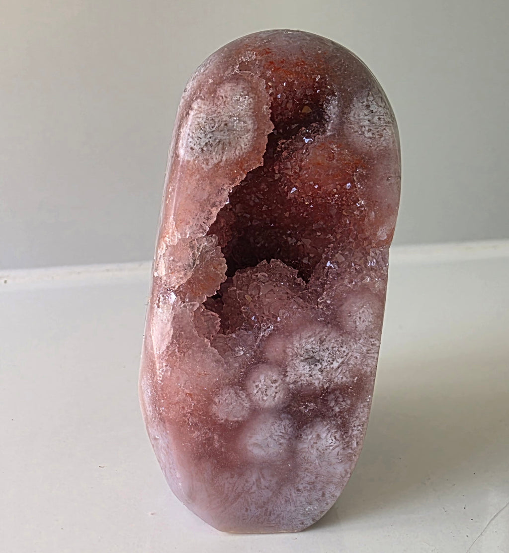 Sparkling Pink Amethyst Freeform Geode