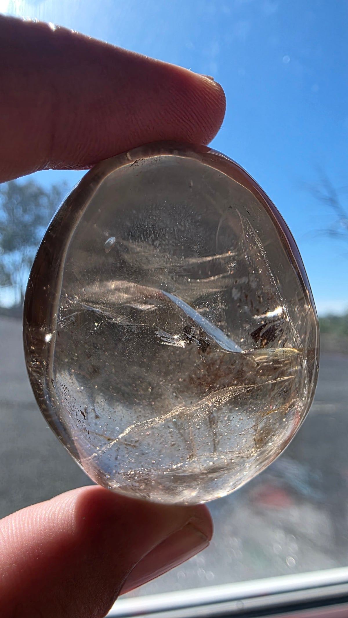 Smokey Quartz Palm Stones – (Intuitively Chosen)