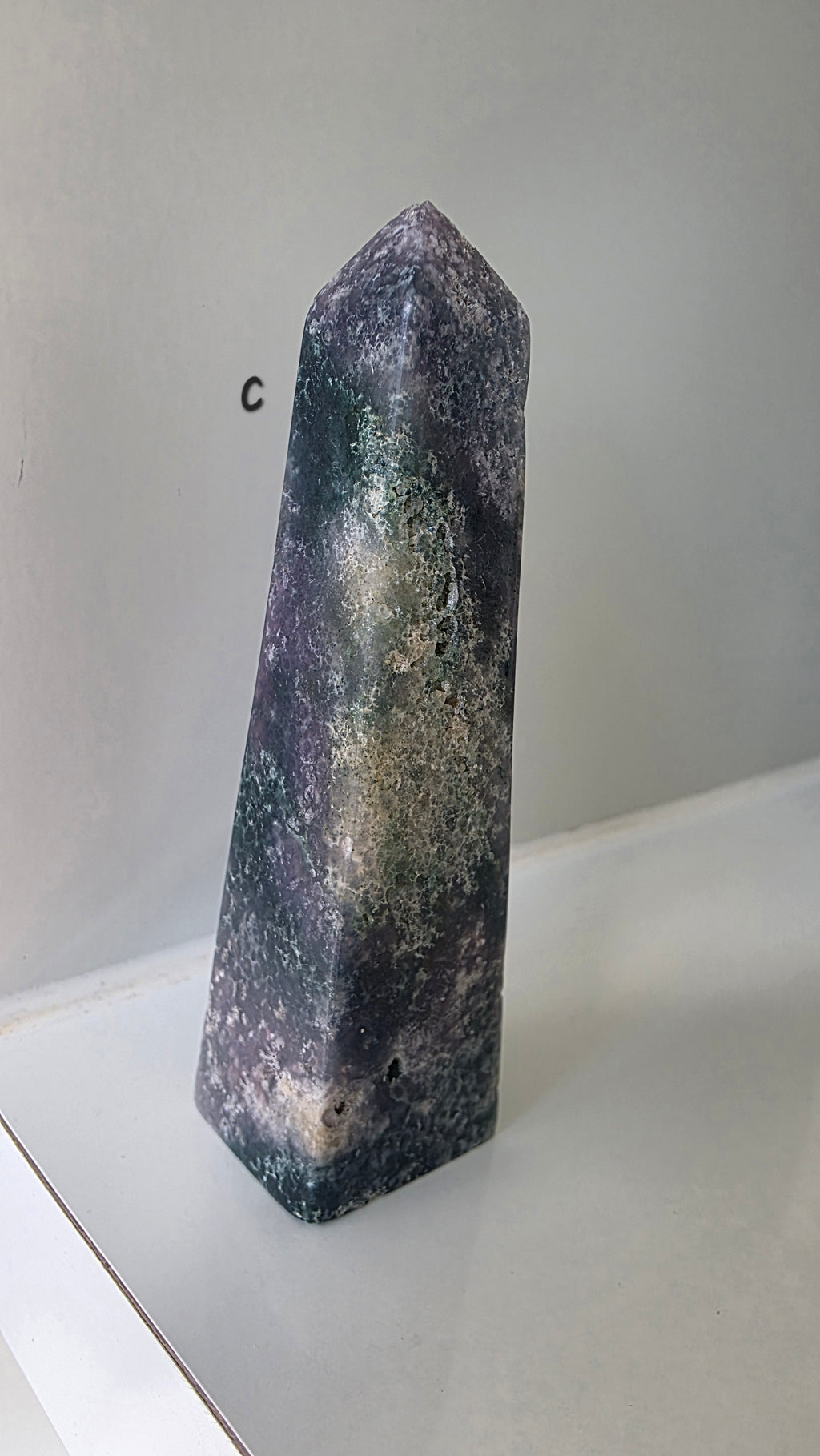 Polished Grape Agate Points: Botryoidal Chalcedony Towers (9.5-10cm)