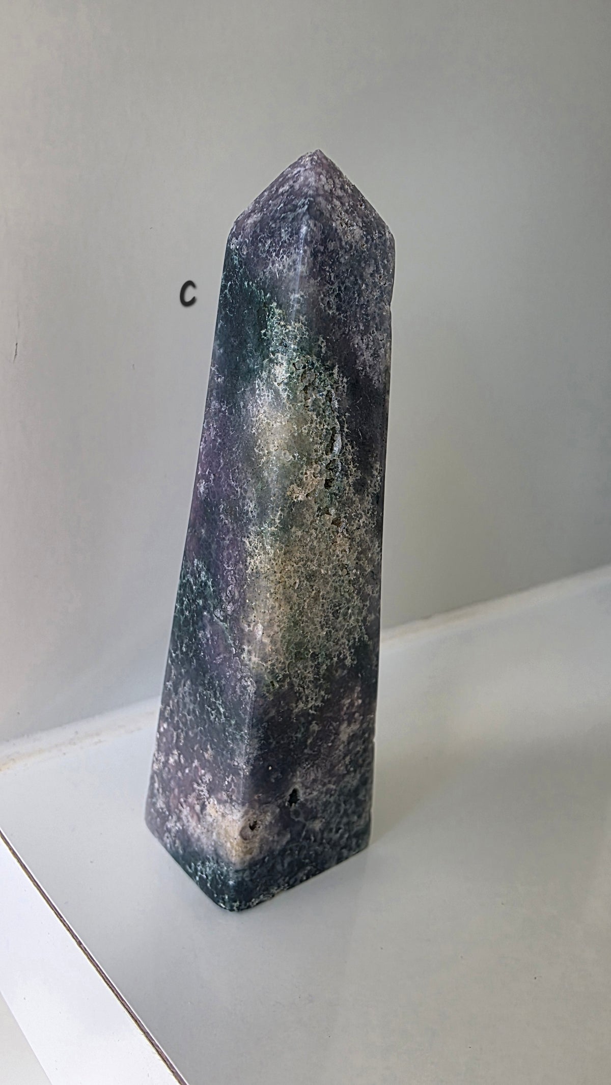 Polished Grape Agate Points: Botryoidal Chalcedony Towers (9.5-10cm)