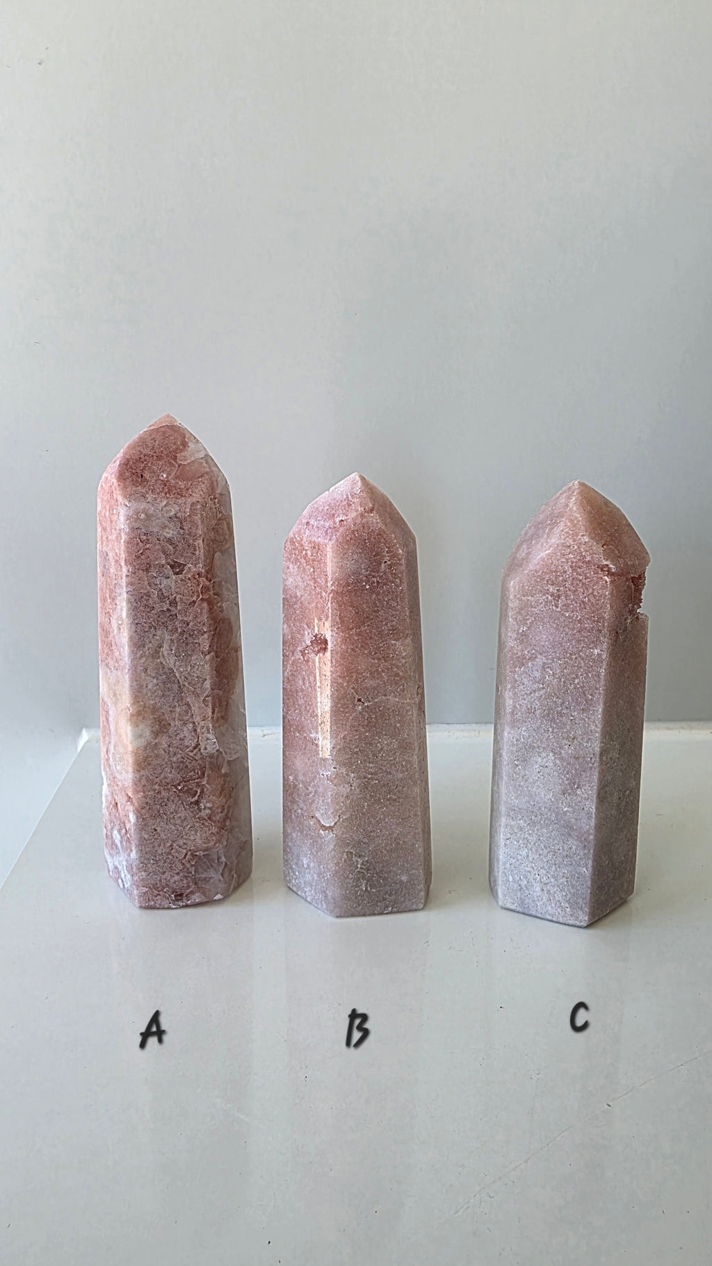Natural Pink Amethyst Crystal Tower Point – Choose Your Unique Piece