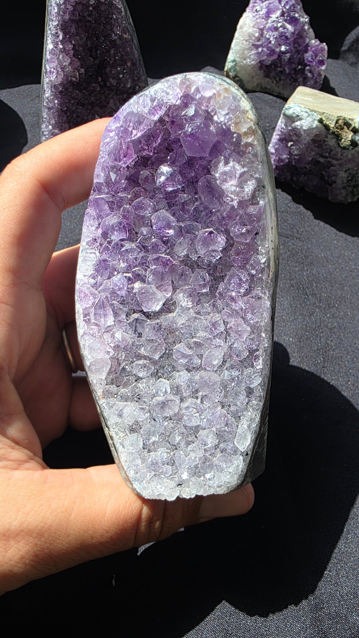 Natural Amethyst Cut Base Clusters - Choose Your Size