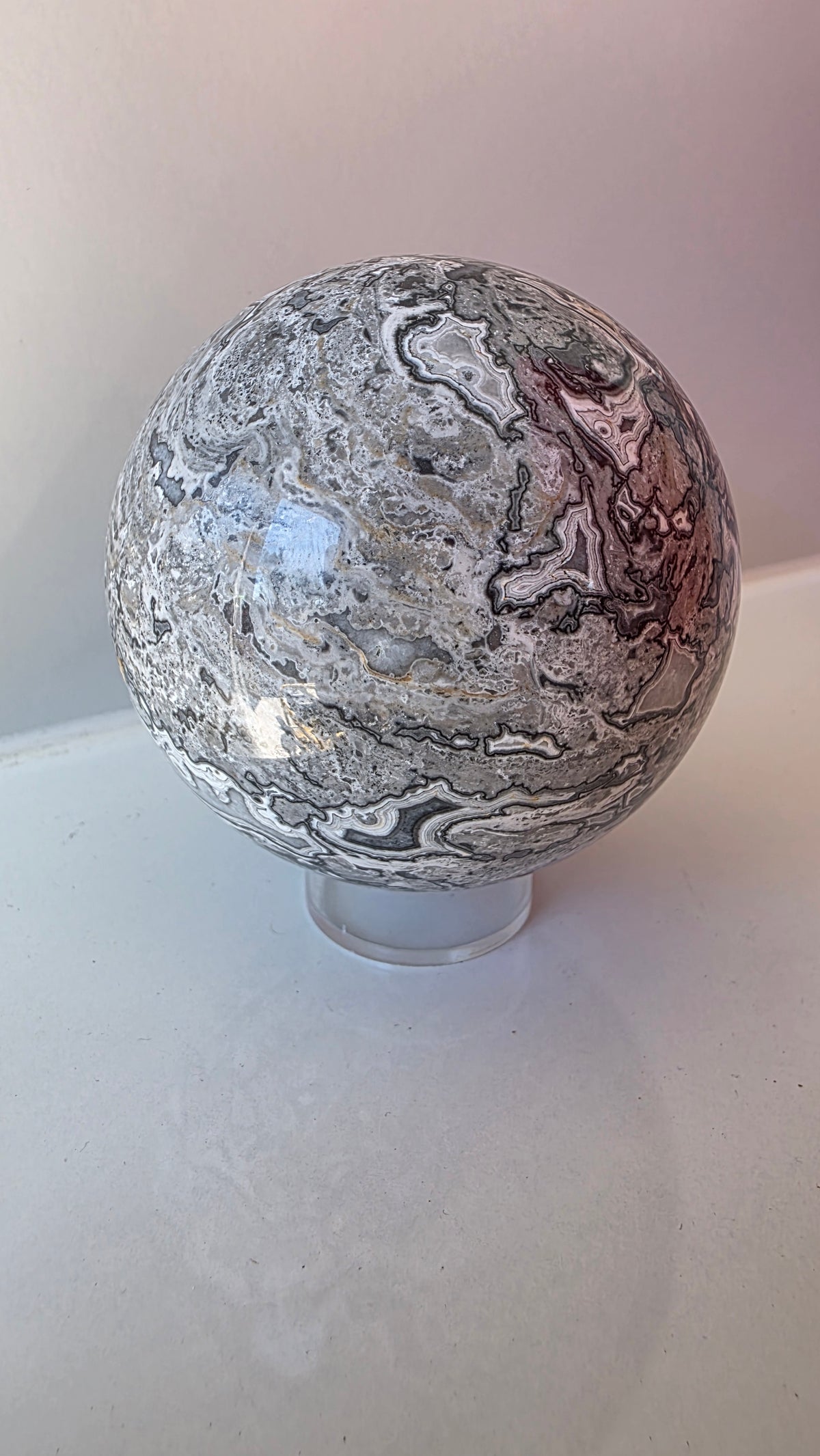 Natural Picasso Jasper Crystal Sphere - 7.5cm / 714g