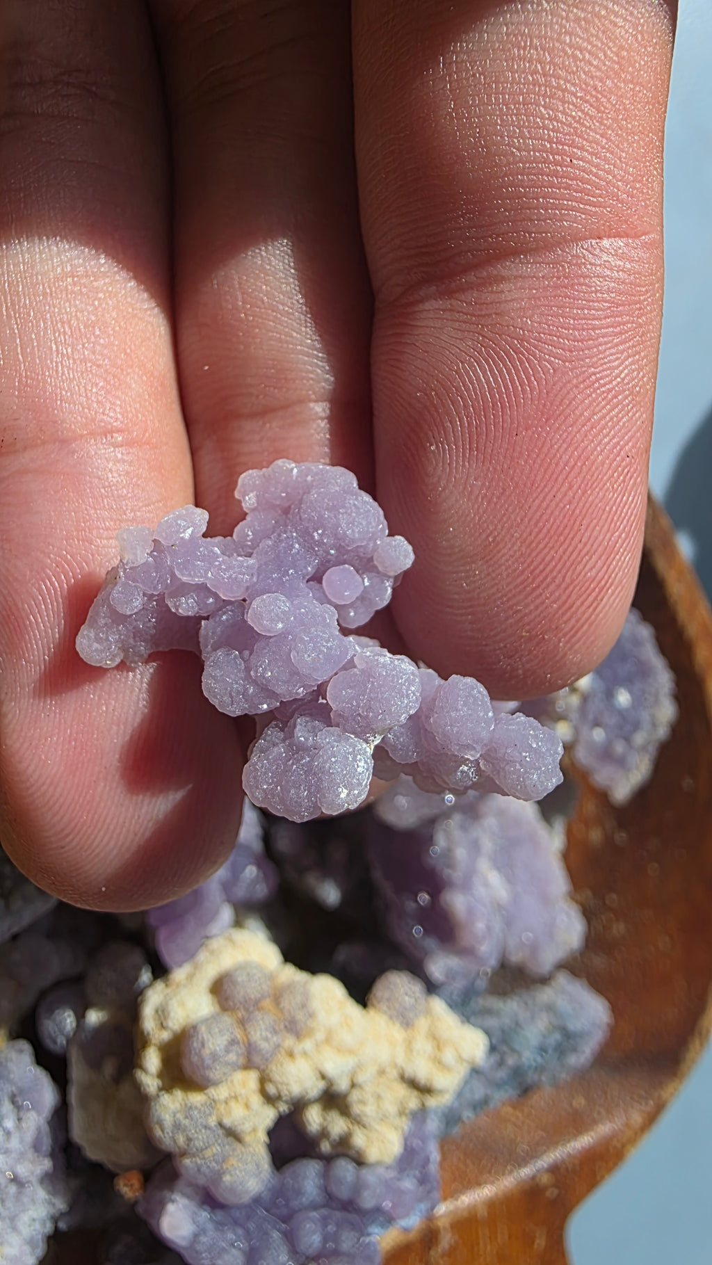 Mini Raw Grape Agate Clusters – Intuitively Chosen