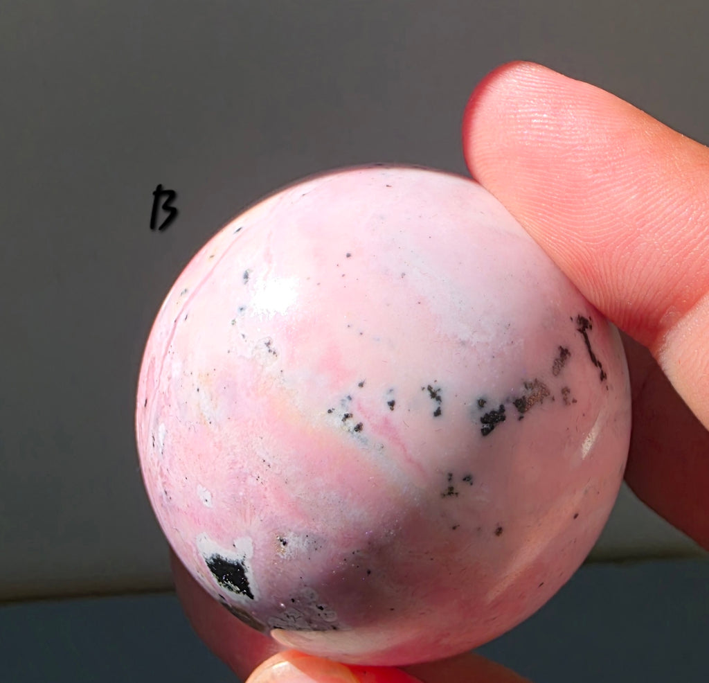 Puruvian Rhodonite Spheres