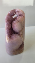 Natural Pink Amethyst Geode Tower / Freeform (828g)