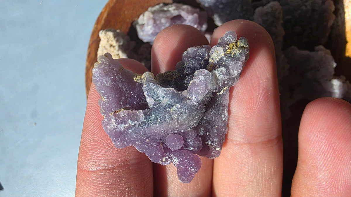 Mini Raw Grape Agate Clusters – Intuitively Chosen