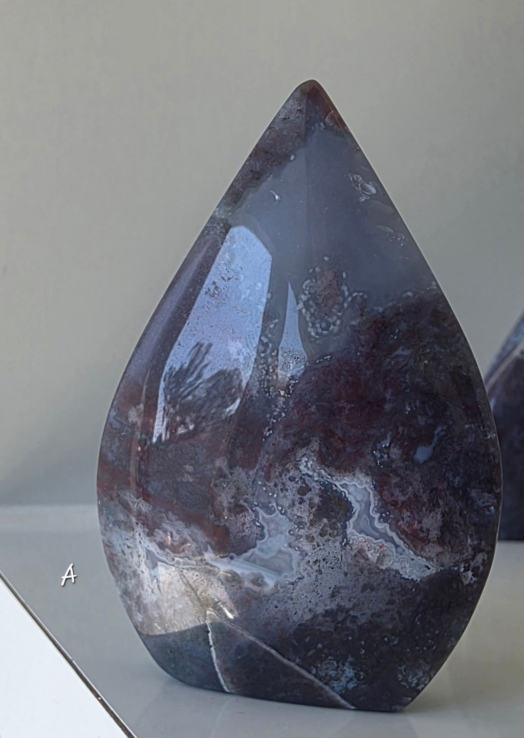 Natural Ocean Jasper Tear-drop Carving – Hand-Selected Pieces (small)