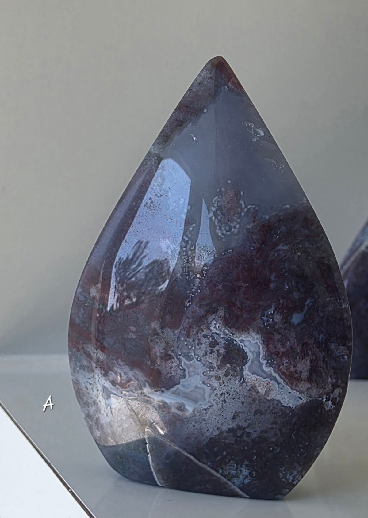 Natural Ocean Jasper Tear-drop Carving – Hand-Selected Pieces (small)
